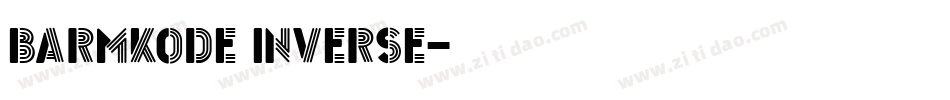 BarMKode Inverse字体转换